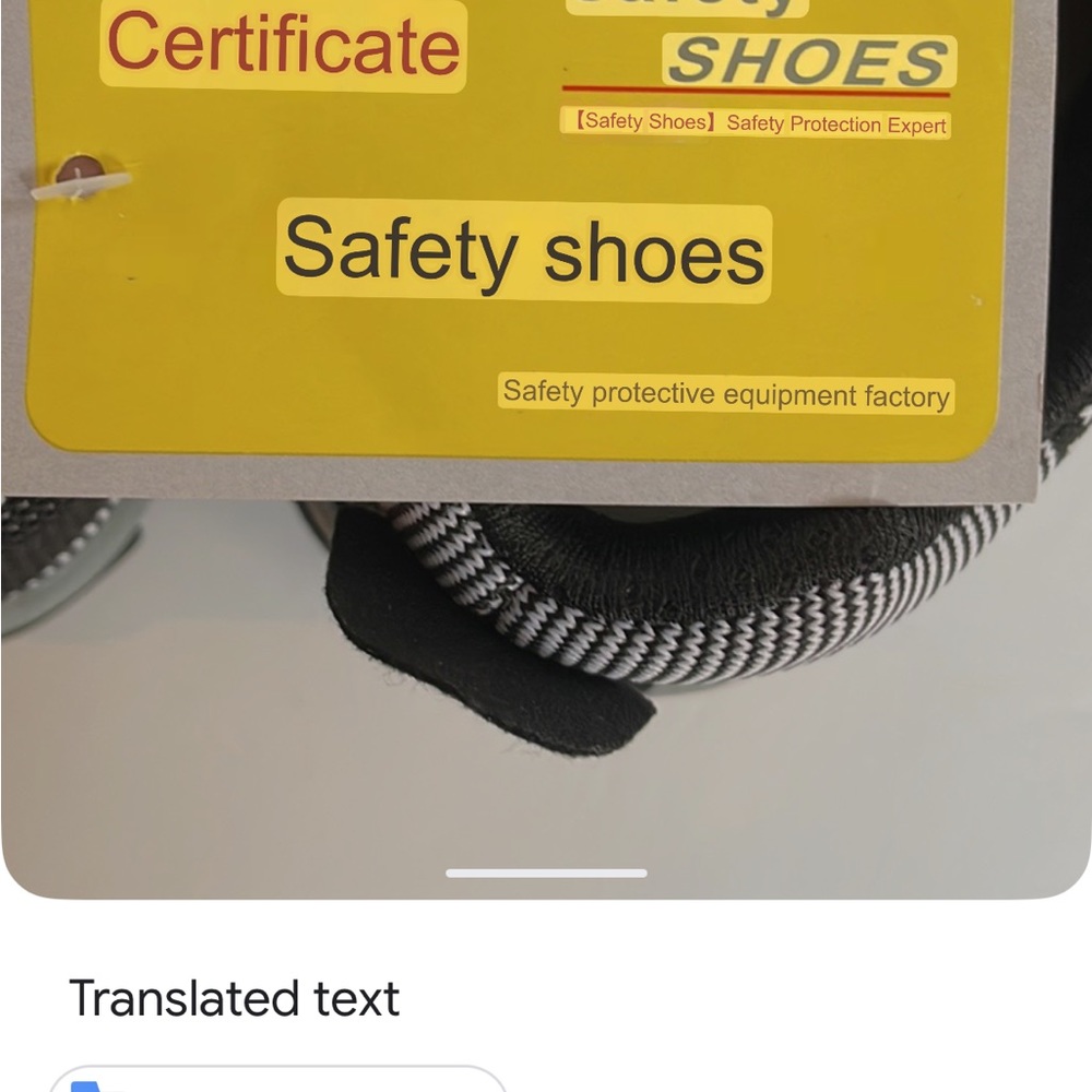 Safety shoes steel toe laced up heavy duty nonslip sole work shoes size 10 - Picture 12 of 12